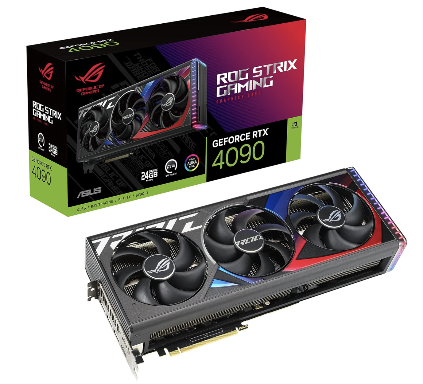 ROG STRIX GEFORCE RTX® 4090 GAMING GRAPHICS CARD (PCIE 4.0, 24GB GDDR6X, HDMI 2.1A, DISPLAYPORT 1.4A)